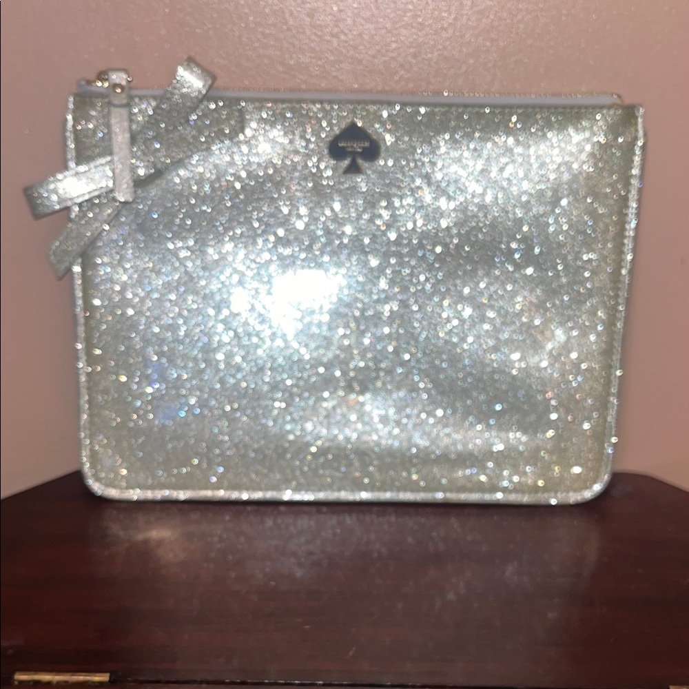Kate Spade  Glitter Gia clutch/ pouch